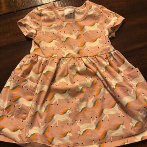 Hanna Andersson Pink Unicorn 2T Dress with Pockets